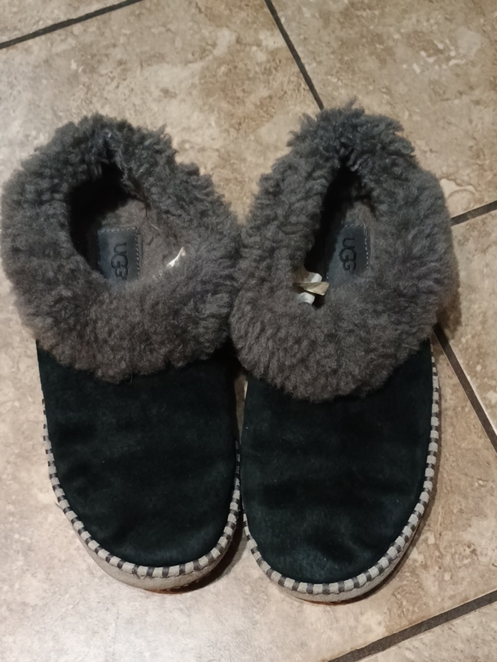 UGG Shearling-Lined Slip-Ons